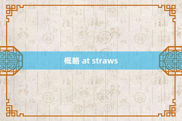概略 at straws
